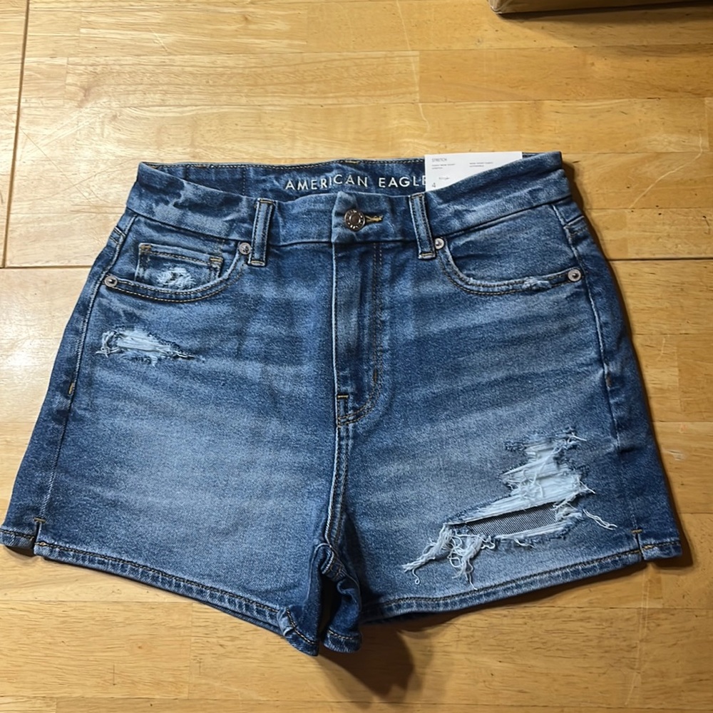 American Eagle curvy mom shorts, stretch, size 4/27w